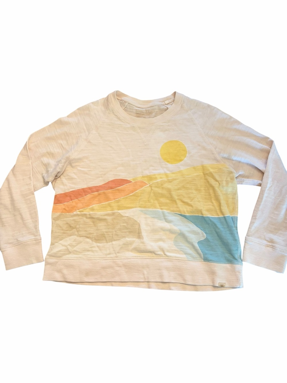 Faherty Sunwashed Slub Crewneck Size M - Picture 2 of 7